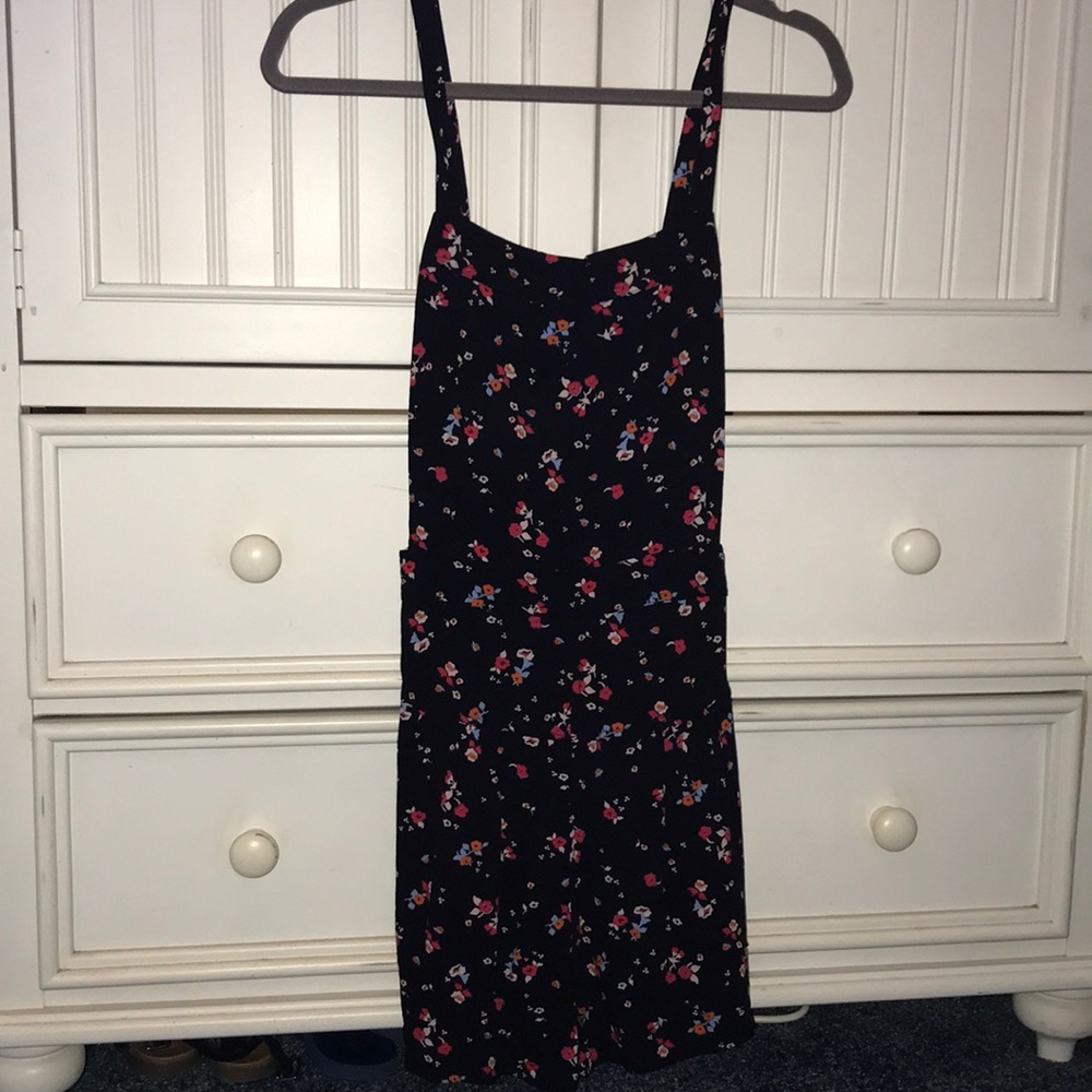 Floral tank top romper